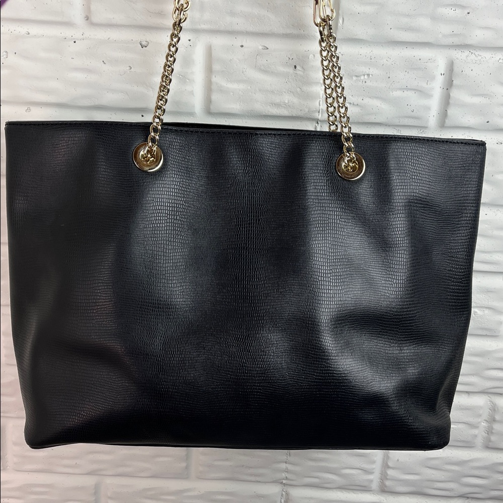 KATE SPADE EMBOSSED ANIMAL PRINT COW SAFFIANO LEATHER LARGE TOTE GOLD ACCENT - Picture 5 of 17